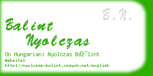 balint nyolczas business card